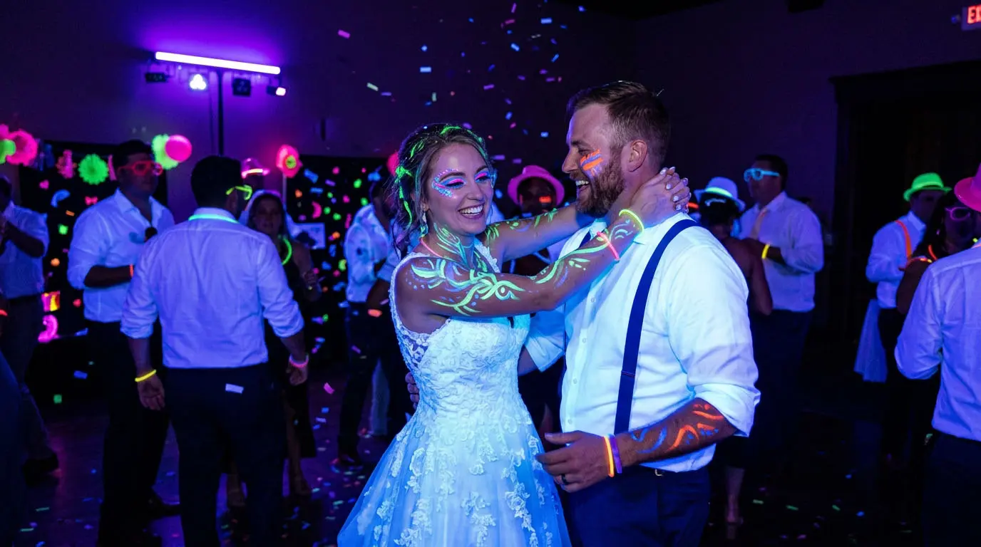 Location Pack 10 Projecteurs Lumière Noire UV mariage événement