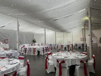 Ciel étoilé mariage guirlandes lumineuses décoration événement 27