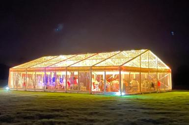 Ciel étoilé mariage guirlandes lumineuses décoration événement 3