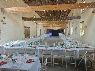 Ciel étoilé mariage guirlandes lumineuses décoration événement 13