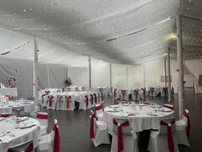 Ciel étoilé mariage guirlandes lumineuses décoration événement 27