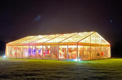 Ciel étoilé mariage guirlandes lumineuses décoration événement 3