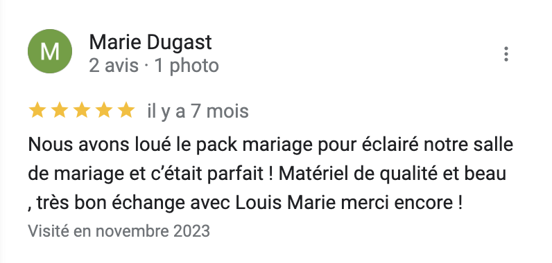 commentaire guirlandes