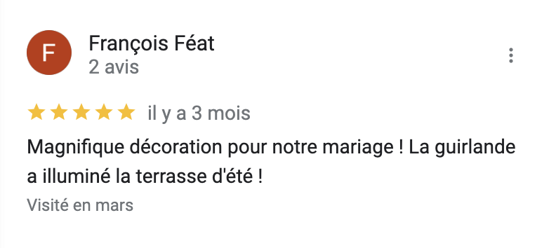 commentaire guirlandes