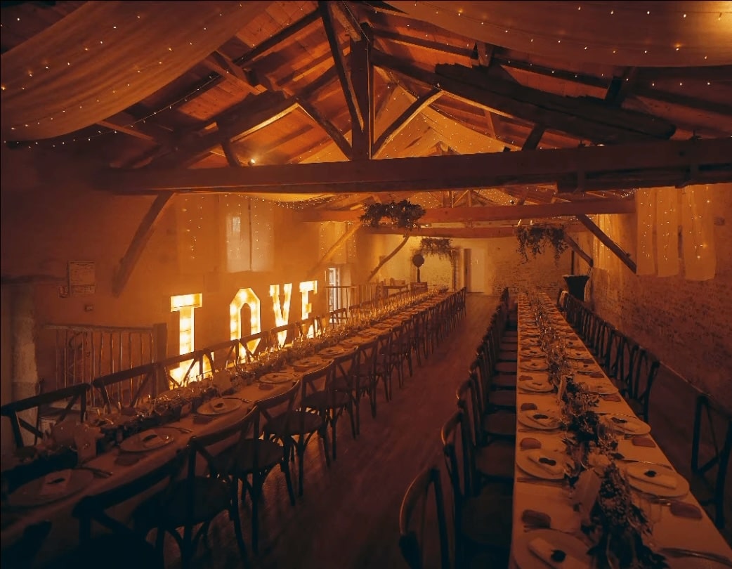 Table d'honneur magnifiée